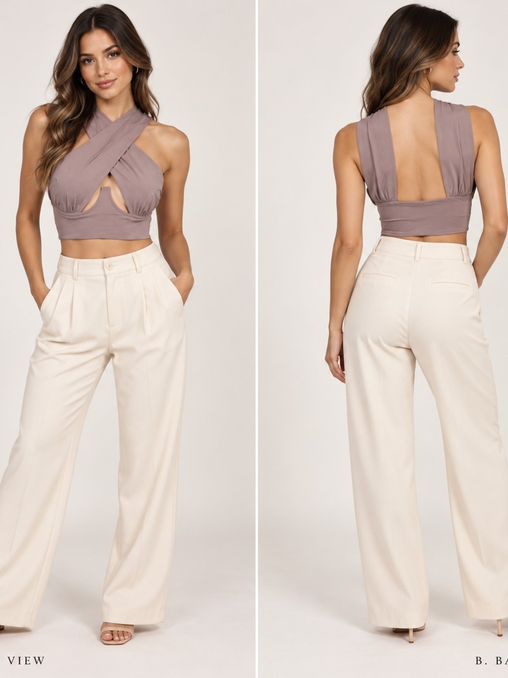 Cross Wired Front Cutout Crop Top